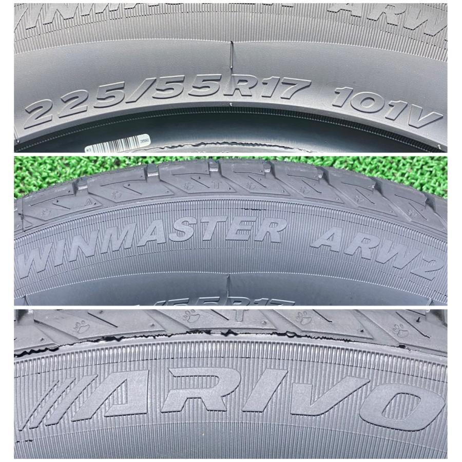 225/55R17 101V XL ARIVO ARW2 新品 スタッドレスタイヤ 4本セット 2025年製 ※本州送料無料 225/55/17 冬タイヤ_2