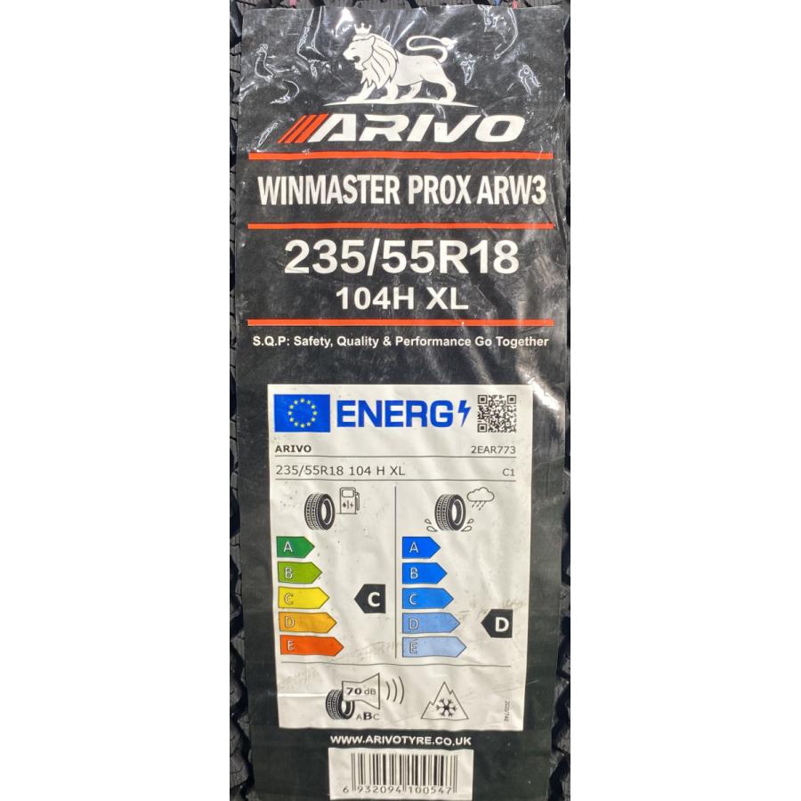 235/55R18 104H XL ARIVO ARW3 新品 スタッドレスタイヤ 4本セット