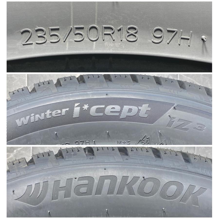 235/50R18 97H Hankook winter icept iz3 w636 新品 スタッドレスタイヤ 4本セット 2025年製 ※本州送料無料 235/50/18 冬タイヤの画像