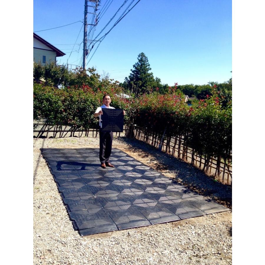 駐車場 マット オートマット 20枚 ＋ 固定ピン 20本 セット 耐荷重