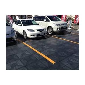 オートマット12枚、スロープ5枚　駐車場 駐車場 硬質マット オートマット60枚＋スロープ12枚＋固定