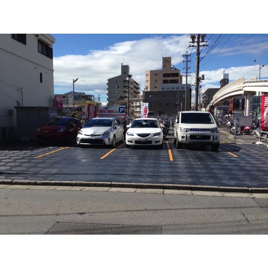 駐車場 硬質マット オートマット40枚＋スロープ5枚＋固定ピン20本