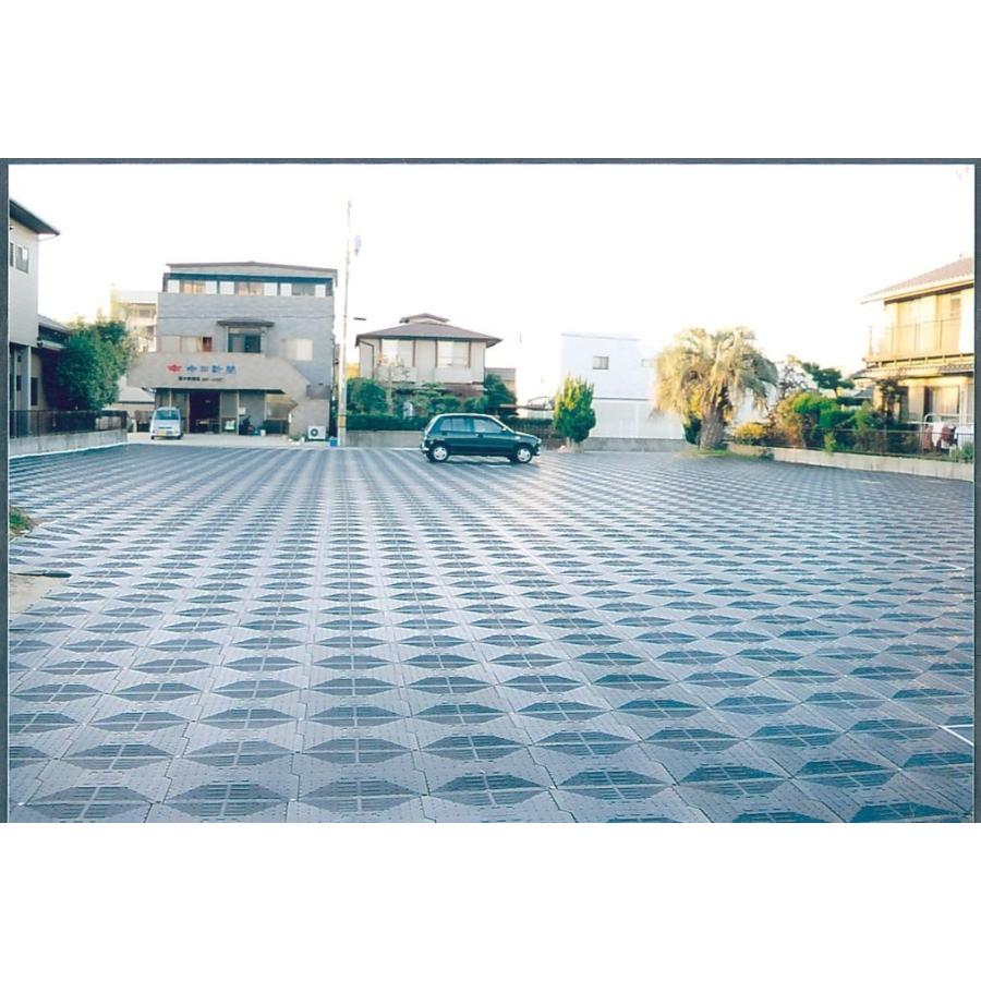 駐車場 硬質マット オートマット40枚＋スロープ5枚＋固定ピン20本