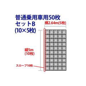 駐車場 硬質マット オートマット50枚+スロープ10枚+固定 駐車場 硬質マット オートマット50枚+スロープ10枚+固定
