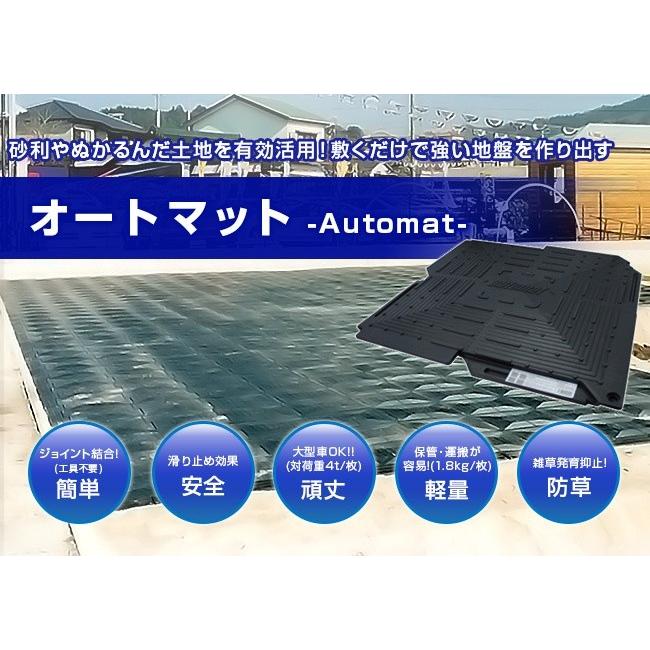 オートマット50枚+スロープ5枚+固定ピン30本セット 12.5m2セットA 多目的簡易補強路盤|automat-prestige|04