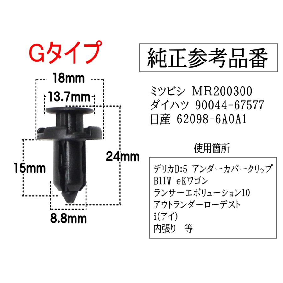 AUTOMAX izumi バンパークリップ 8種セット 各10個1セット 計80