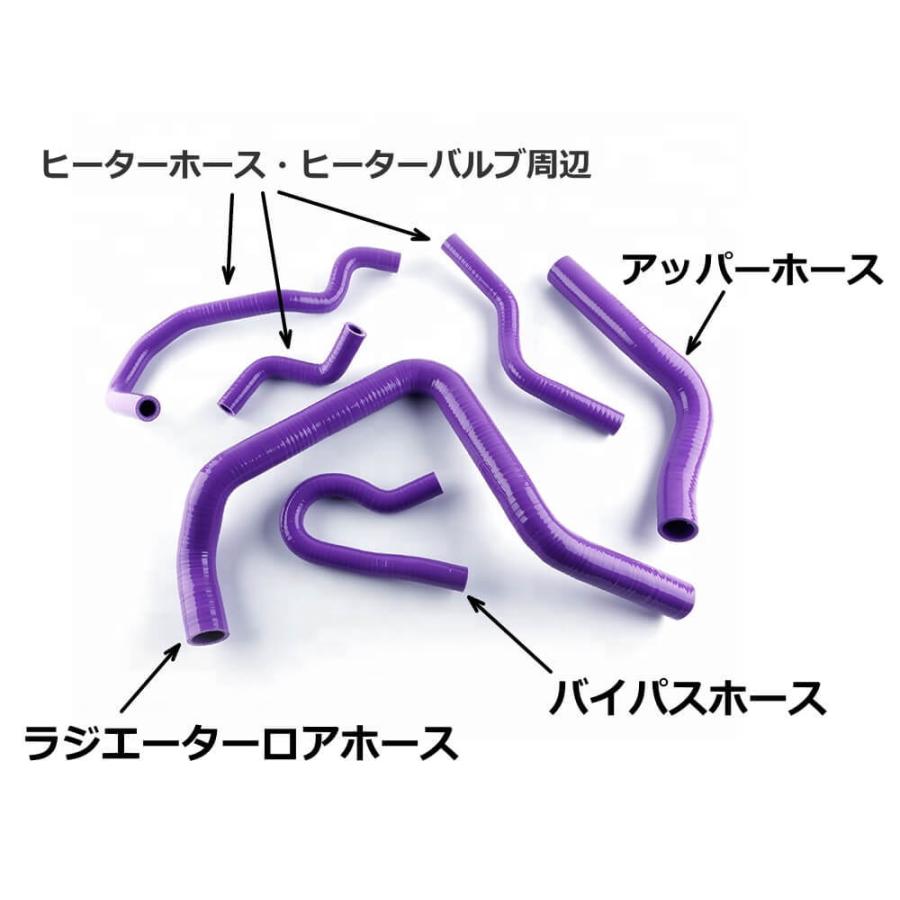 AUTOMAX izumi CR-X EF8専用シリコンホースキット B16A型 AUTOMAX izumi CR-X EF8専用シリコンホースキット B16A型