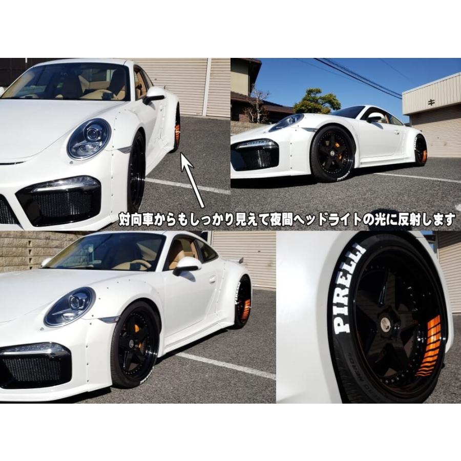 AUTOMAX izumi 深リム ステッカー 4cm 反射タイプ ホイール左右2本分