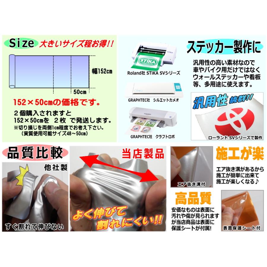 AUTOMAX izumi メタリックシート (幅152cm×50cm) 艶あり メタル