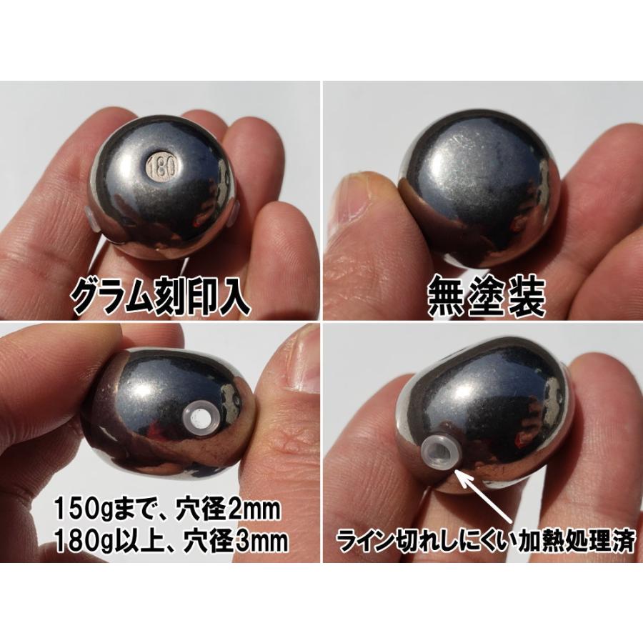 タングステン (無塗装 80g 100g 各2個) シルバー タイラバ タングステン (無塗装 80g 100g 各2個) シルバー タイラバ