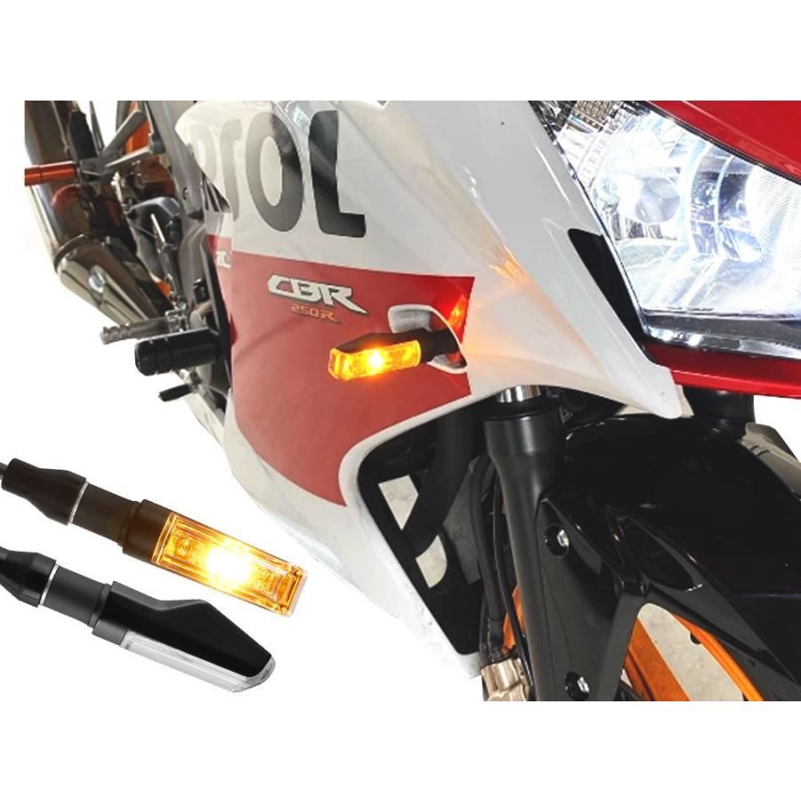 アルミ合金製 バイク用ウインカー  2個セット 車検対応 小型 バイクウインカー 汎用 12V アンバーバイク LEDウィンカー 方向指示器 ターンランプ ターンシグナル｜automaxizumi｜08