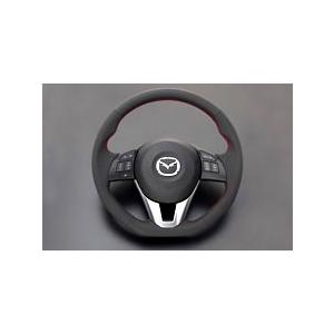 アクセラ(BM/BY) MC前 スポーツステアリングホイール （本革／グリップ