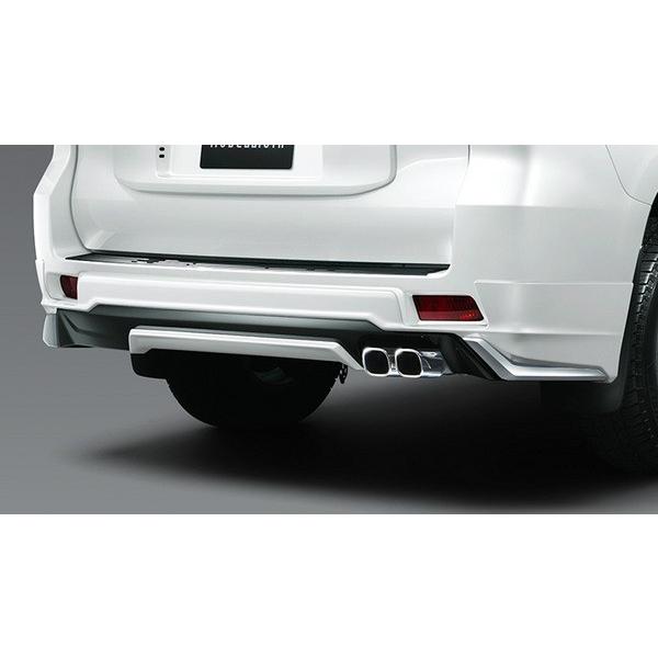 非売品 ランドクルーザープラド 15 17 9 リヤスカート クリアランスソナー無し車用 アティチュードブラックマイカ 最低価格の