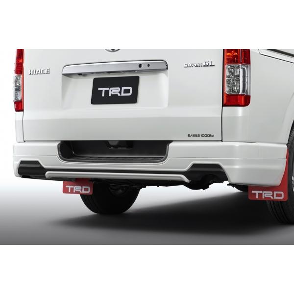TRD ハイエース [2##系] リヤバンパースポイラー ホワイトパールCS(070
