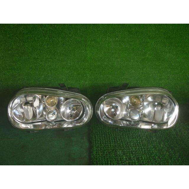 VW ゴルフIV GH-1JAUM ヘッドランプ/ヘッドライト 左右セット ハロゲン