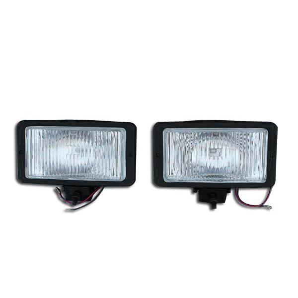 デコトラ　トラック　フォグランプ　CIBIE 四角　カバー付 大型四角 ハロゲン フォグランプ クリアカバー付き 24V 100W 2個セット