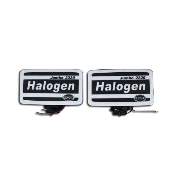 大型四角 ハロゲン フォグランプ クリアカバー付き 24V 100W 2個セット