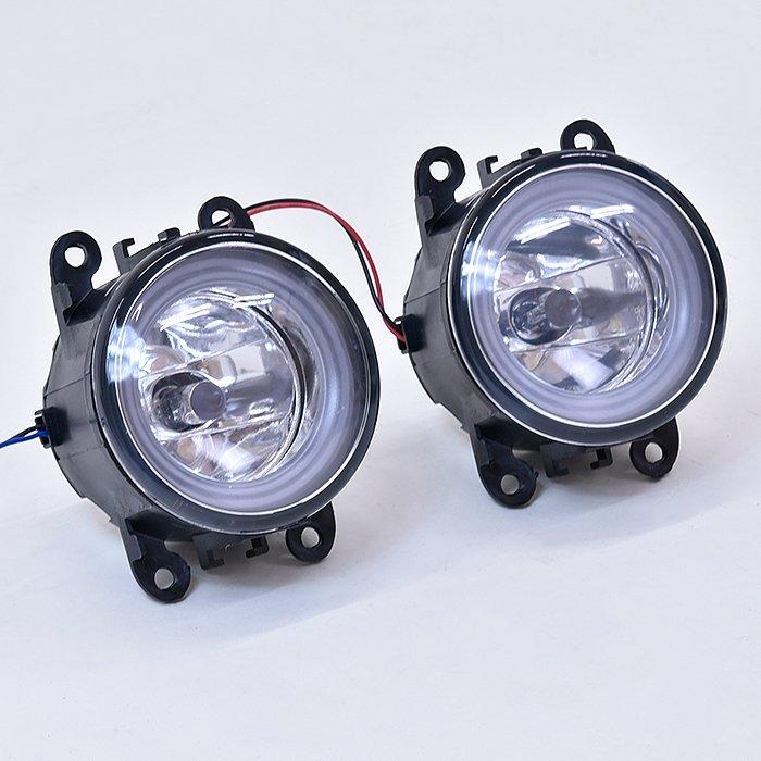 スズキ エブリイ ワゴン DA17W DA64W ホワイト LED ファイバー イカリング 付き H8 フォグランプ ガラスレンズ  汎用 ライト｜autoparts-success｜04