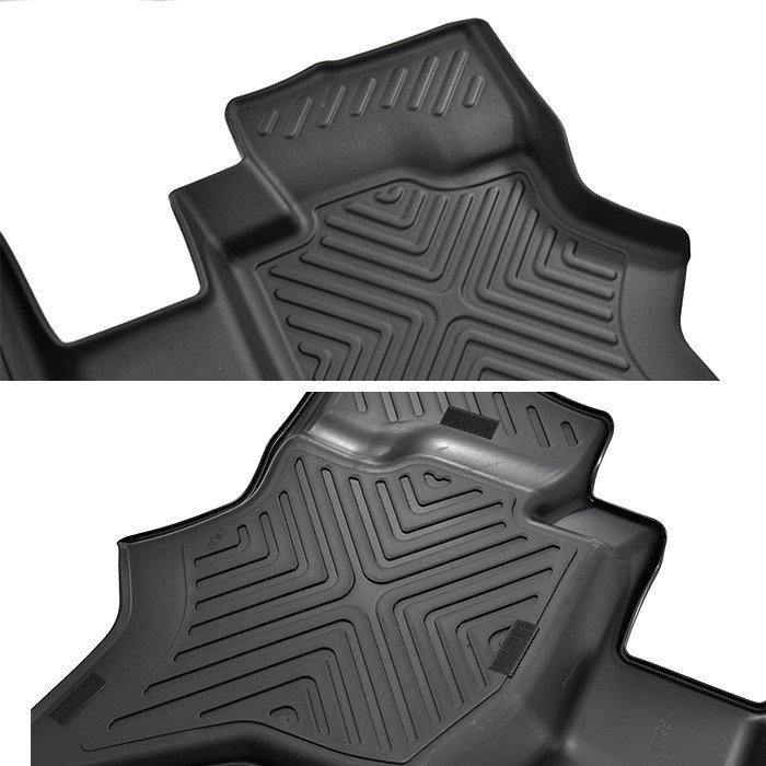 フロアマット DA17W エブリイ ワゴン 3D 防水 防汚 TPO素材 ブラック 