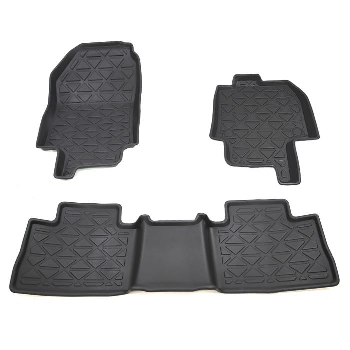 フロアマット 50系 RAV4 3D 防水 防汚 TPO素材 ブラック 3P 前後 