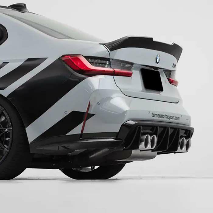 BMW M3(G80)／M4(G82) グロスブラック・リアディフューザー【Turner