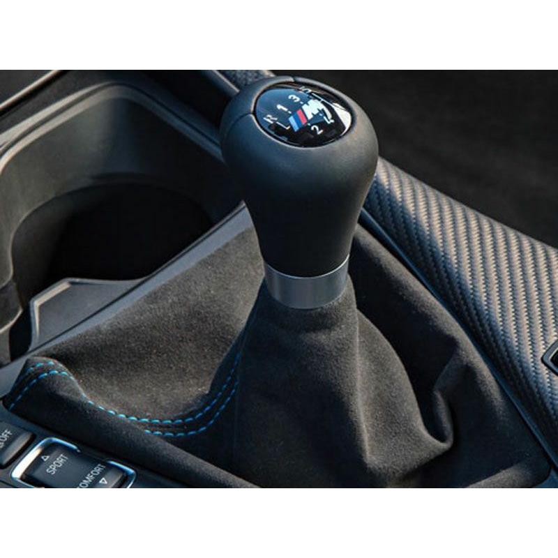BMW純正】M2(F87)用 6速シフトノブ ブルーステッチアルカンターラ