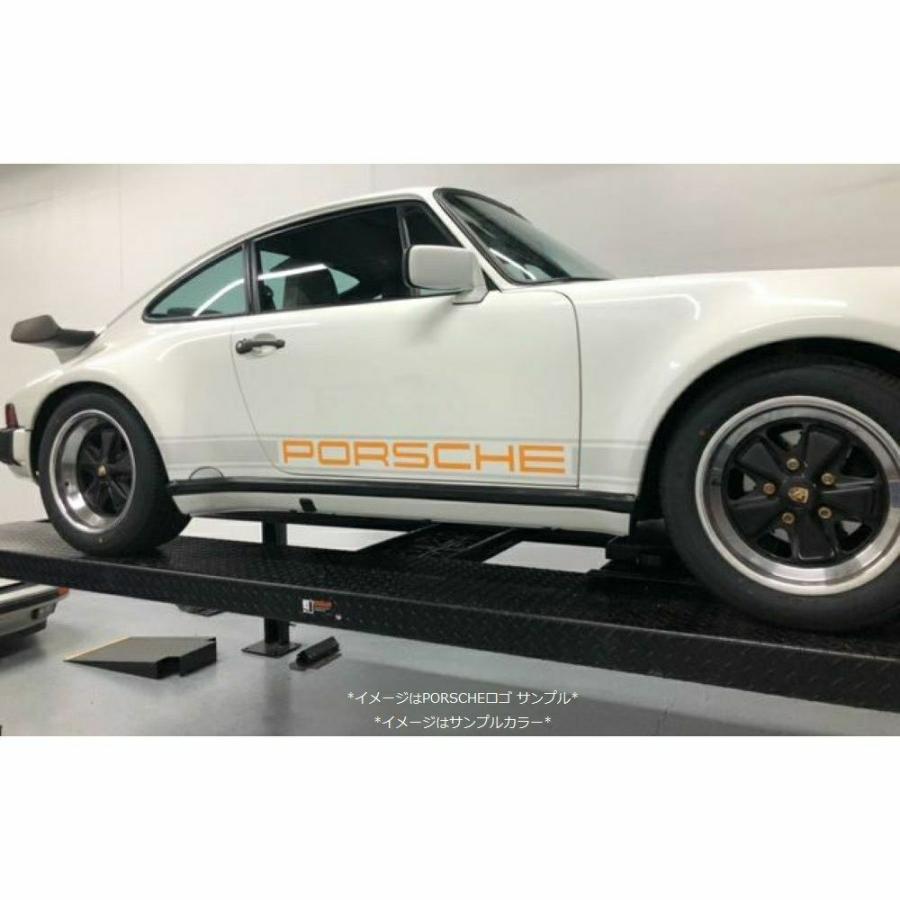 ポルシェ 911 カスタマイズ オリジナル 太文字テキスト サイドデカール