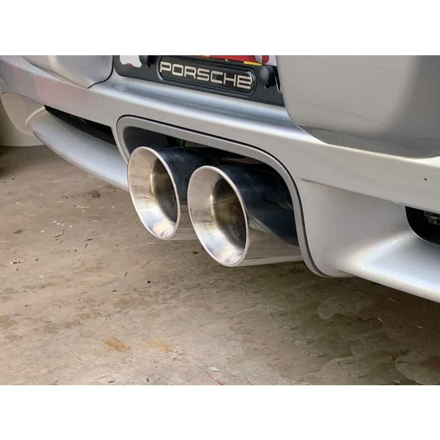 ポルシェ987ボクスター/ケイマン用 ツインテールマフラーチップ ポルシェ987ボクスター/ケイマン用 ツインテールマフラーチップ