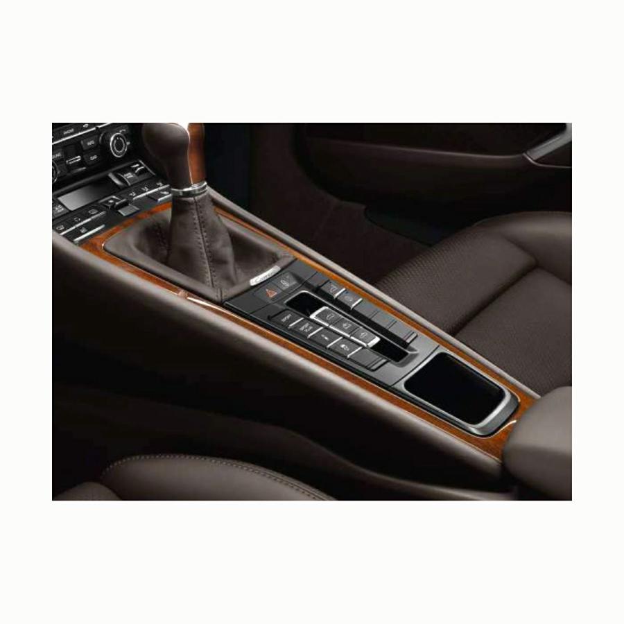 けんけん　ブラックレザー　センターコンソールカバー　718、991、981 けんけん ブラックレザー センターコンソールカバー 718、991、981