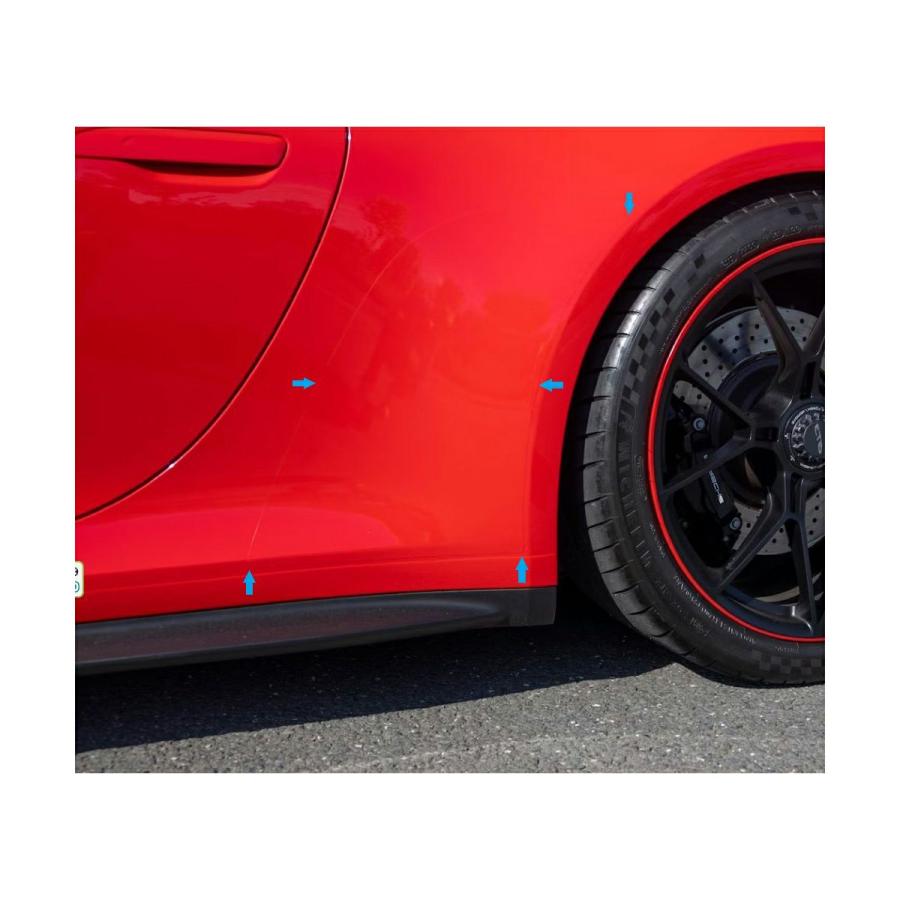 ポルシェ純正】ポルシェ 992 ストーン ガード フィルム クリア 左