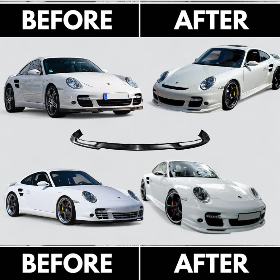 ポルシェ997 ターボ　フロントバンパー ポルシェ 997ターボ前期 フロントバンパー・リップスポイラー【Better