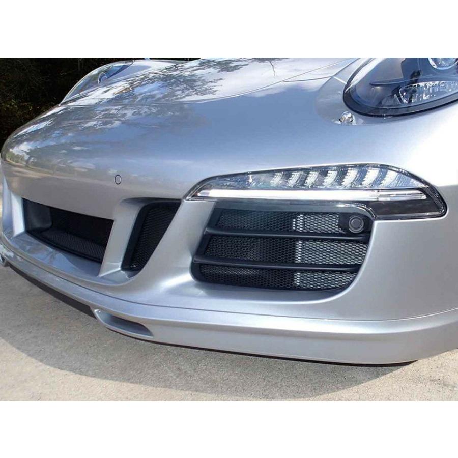 ポルシェ 991カレラ前期用 ラジエータープロテクショングリル(ブラック