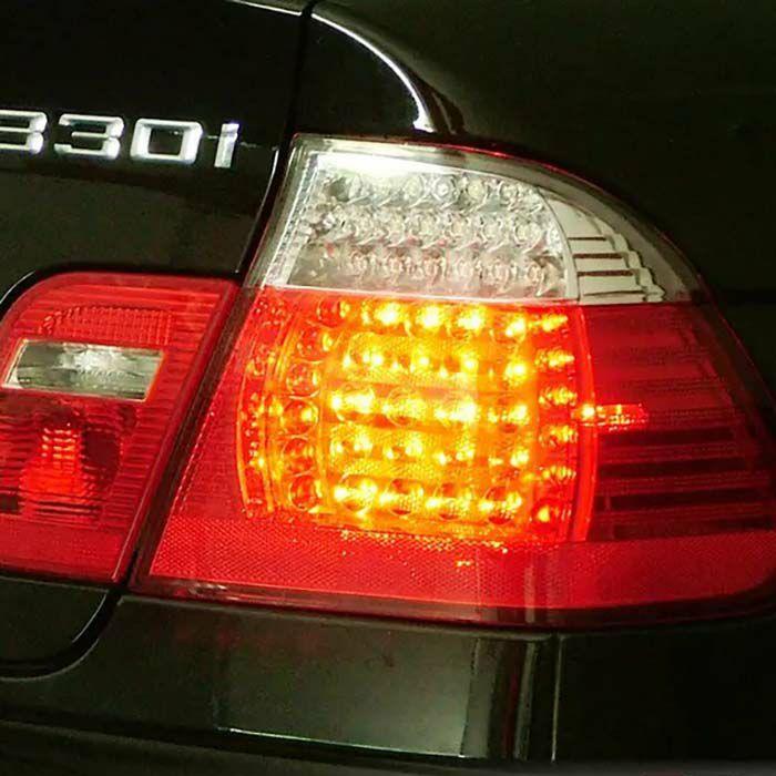 BMW 3シリーズセダン(E46前期) LEDテールライトセット(ホワイト&レッド)【EagleEyes】｜autopartsjp｜02