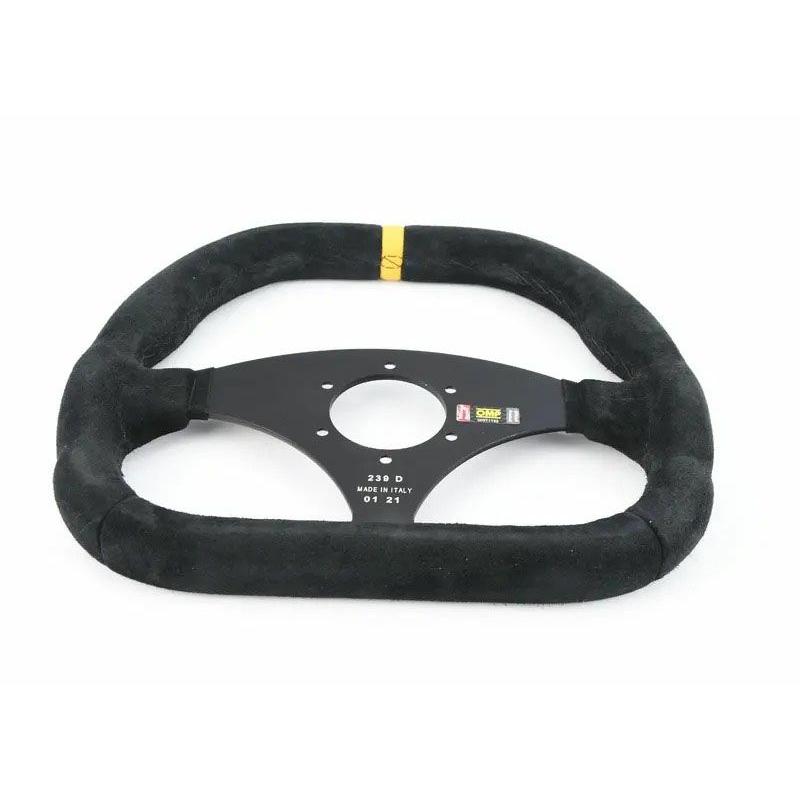 OMP】Kubic ステアリングホイール 310x265mm(ブラックスエード) : Auto