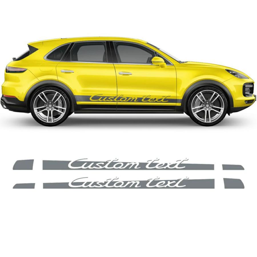 ポルシェ カイエン/マカン カスタマイズ RACING サイド デカール
