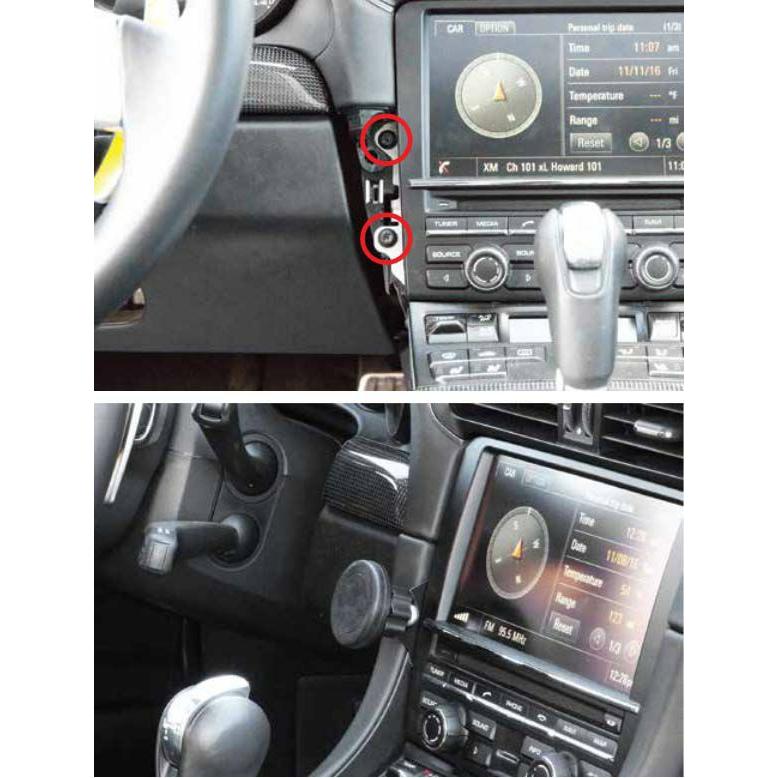 ポルシェ 991/ボクスター/ケイマン専用 マグネットスマホホルダー