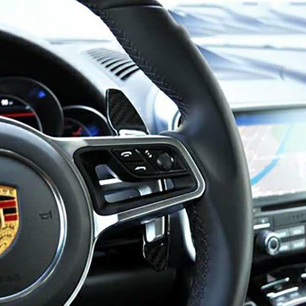 ポルシェ カーボンパドルシフト911 991後期 718ボクスター　ケイマンなど ポルシェ 718(982) ケイマン／ボクスター ドライカーボン パドルシフト