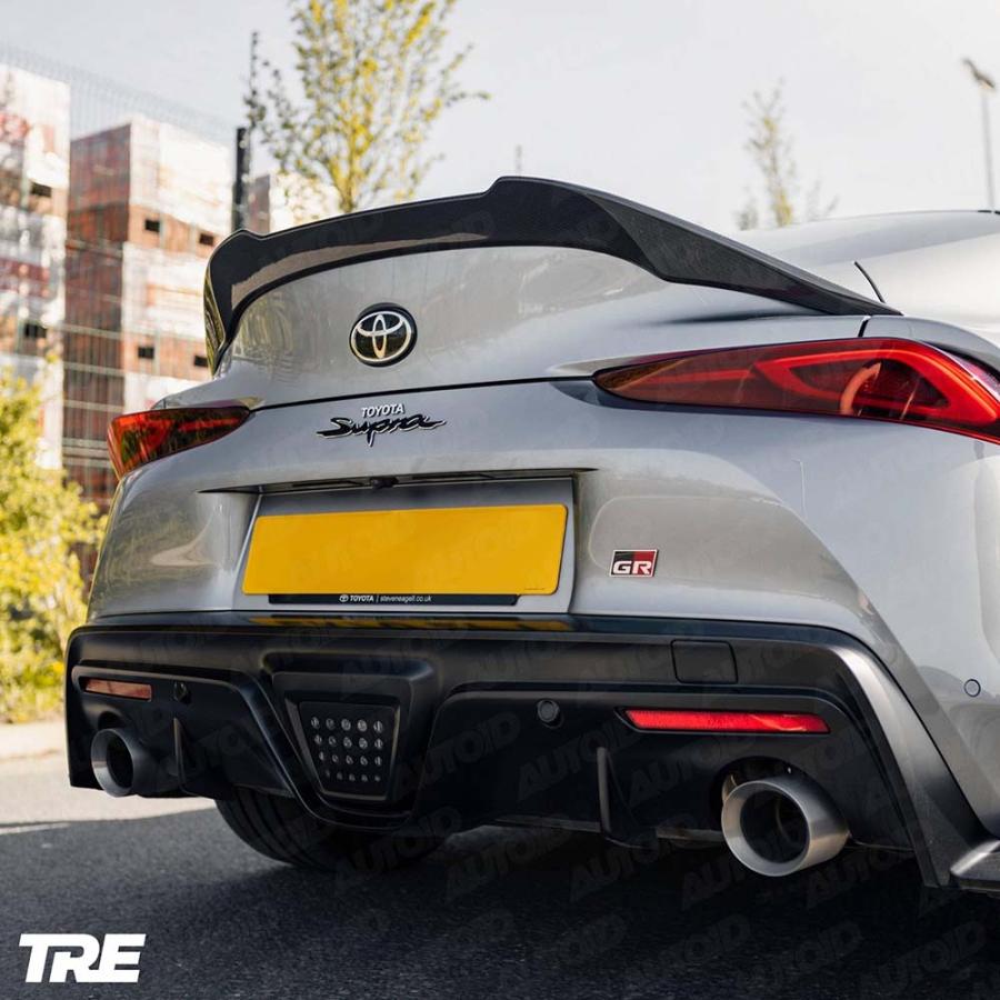 トヨタ GRスープラ(A90) プリプレグカーボン・パフォーマンスリアスポイラー【TRE】の画像