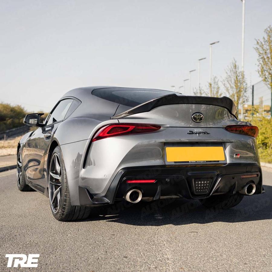 トヨタ GRスープラ(A90) プリプレグカーボン・パフォーマンスリアスポイラー【TRE】の画像
