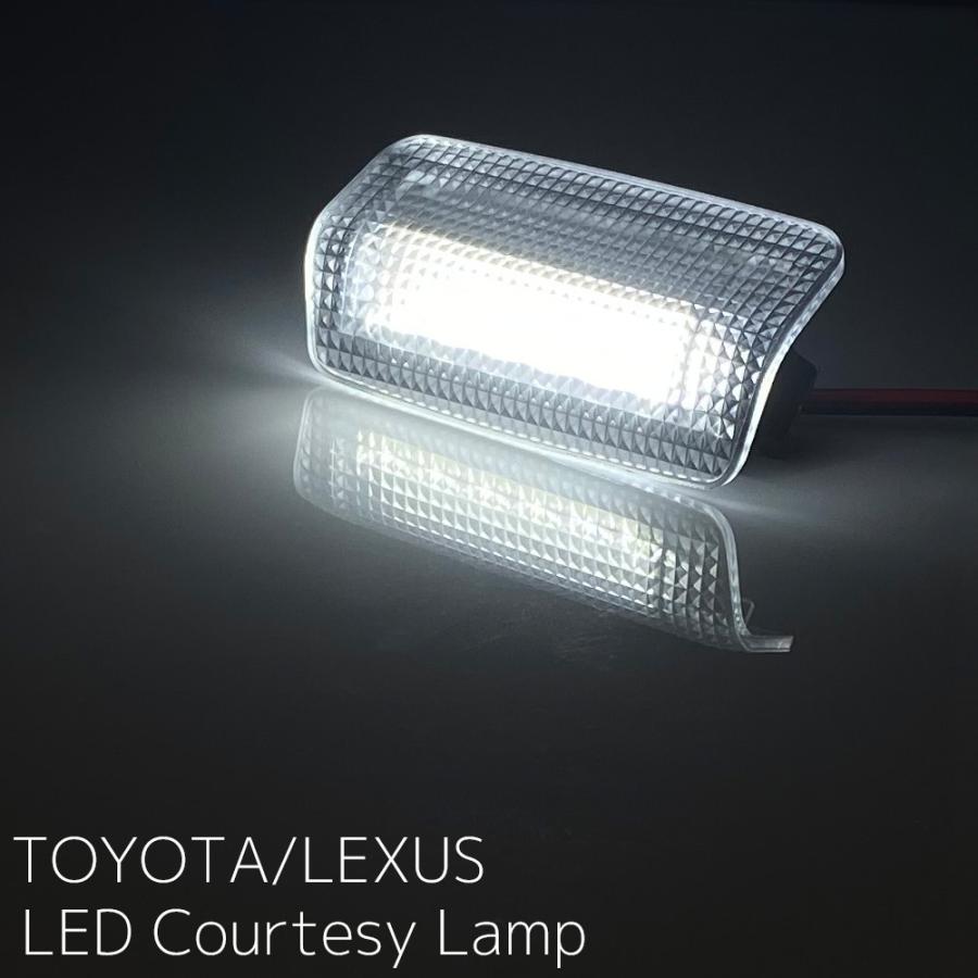 マークX 130系 LEDカーテシランプ ホワイト/レッド 白/赤 左右2個セット ドアカーテシ フットランプ トヨタ TOYOTA｜autopartsr-field｜03