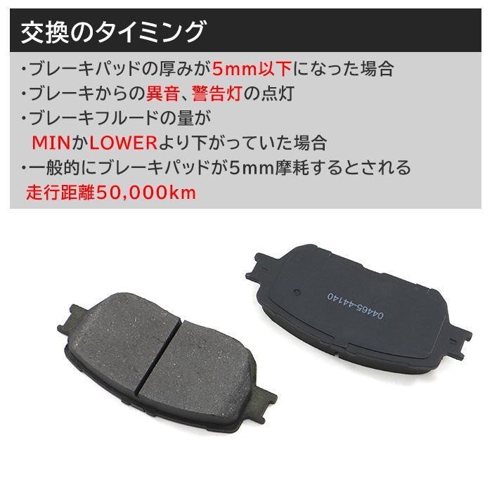 安心保証付き トヨタ クラウン GRS200 GRS201 フロント ブレーキパッド 前 左右 04465-44140 04465-30340 互換品 SN687｜autopartssunrise｜03