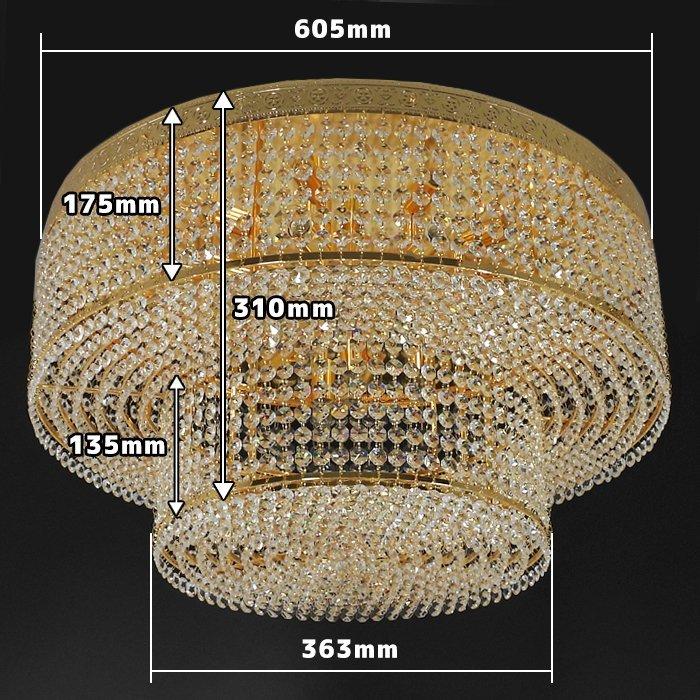 豪華 2段 シャンデリア 天吊り C01 ダブル ケーキ Φ60 12V / 24V 豪華 2段 シャンデリア 天吊り C01 ダブル ケーキ Φ60 12V / 24V