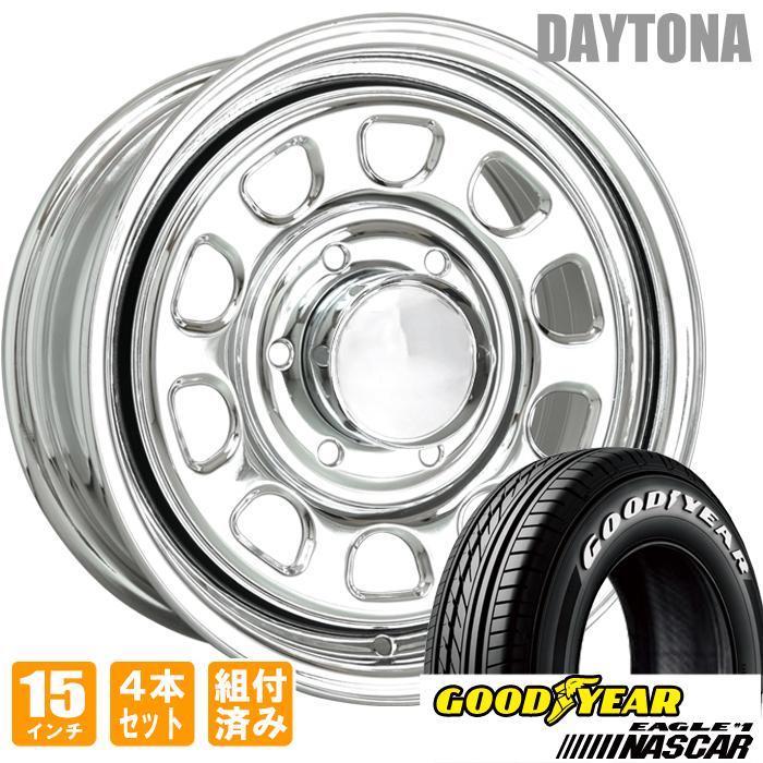 DAYTONA(車) デイトナ 15インチ オールメッキ グッドイヤー DAYTONA(車) デイトナ 15インチ オールメッキ グッドイヤー