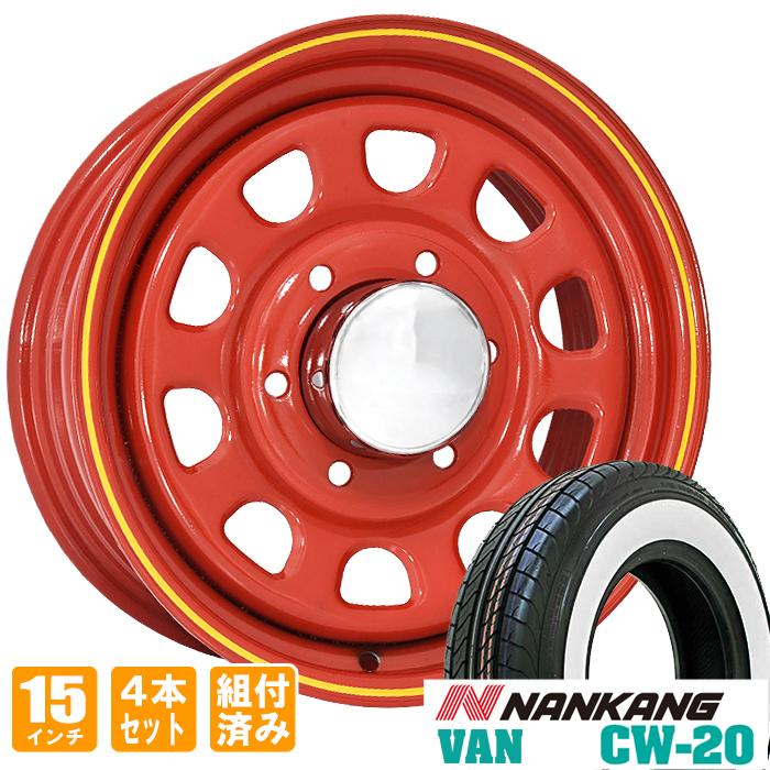 DAYTONA（車） デイトナ 15インチ レッド ナンカン CW-20 WSW