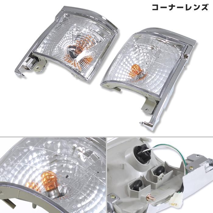 お買い得 100系 ハイエース バン 後期型 ヘッド ライト クリスタル