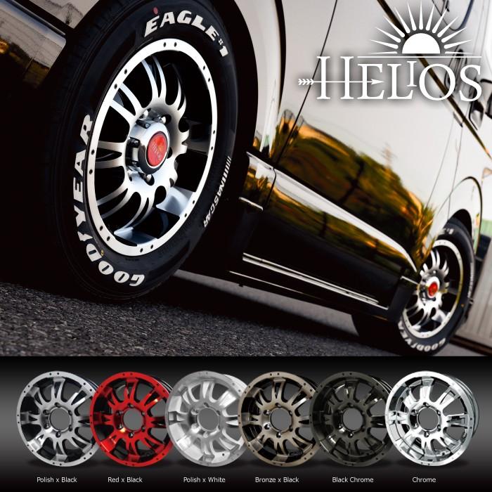 HELIOS（ヘリオス） 在庫処分 ホイール 200系 ハイエース HS-08 16x6