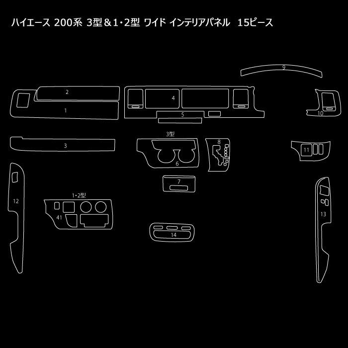 HELIOS（ヘリオス） 200系 ハイエース 1型 2型 3型 4型 5型 6型 7型 8