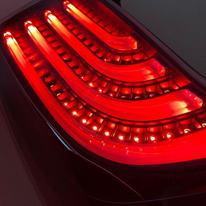 1年保証付き ZVW30 プリウス LED ビーム テール ランプ クリア レッド 