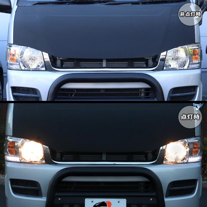 トヨタ 200系 ハイエース 1型 2型 ホワイト LED ライン 付き トヨタ 200系 ハイエース 1型 2型 ホワイト LED ライン 付き