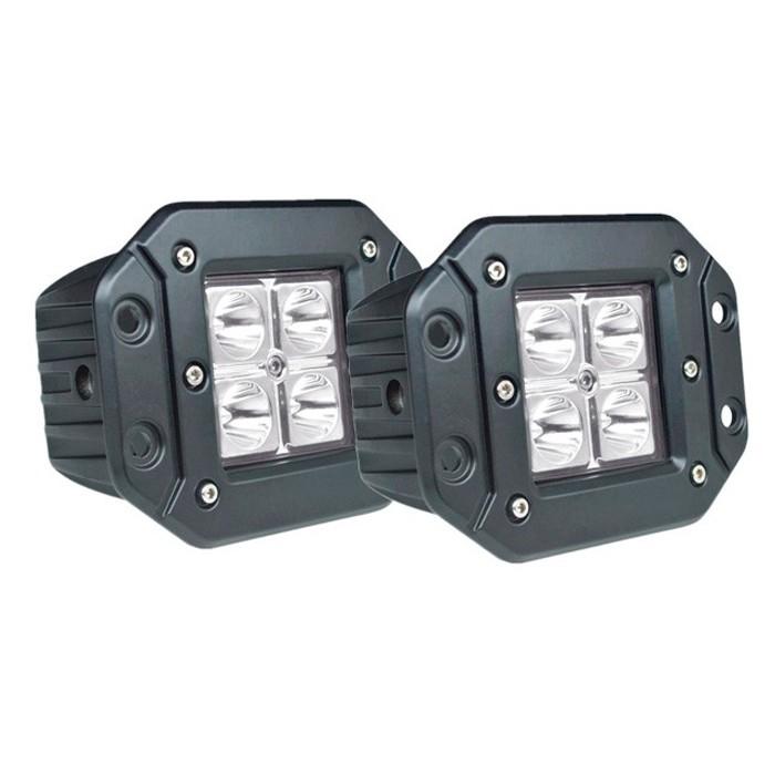 汎用 LED 12W 3インチ 作業灯 ワークライト ライトポッド フォグ 6000K